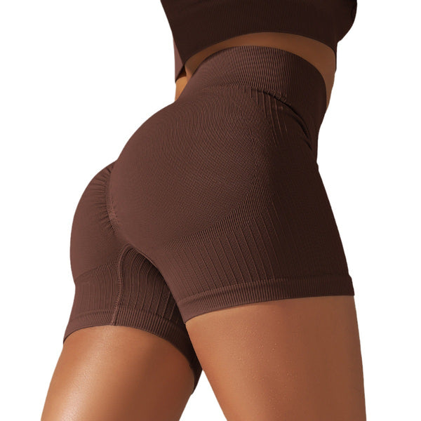 Seamless Knitted Yoga Shorts