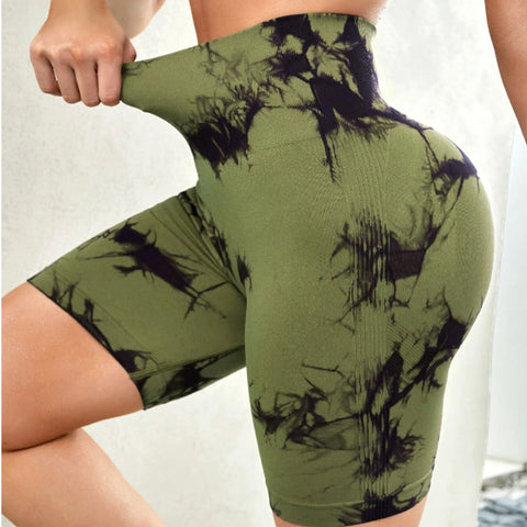 Printed Yoga Fitness Shorts