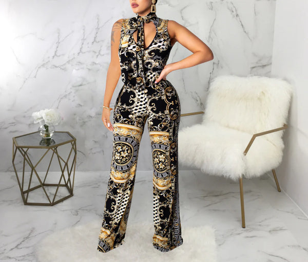 Vintage Sleeveless Jumpsuit