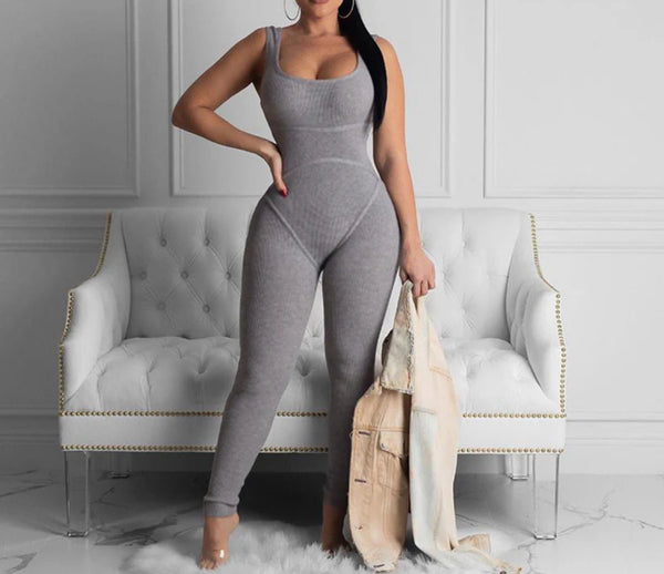 Ribbed Cotton Jumpsuit