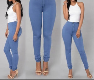 Casual High Waist Jeans