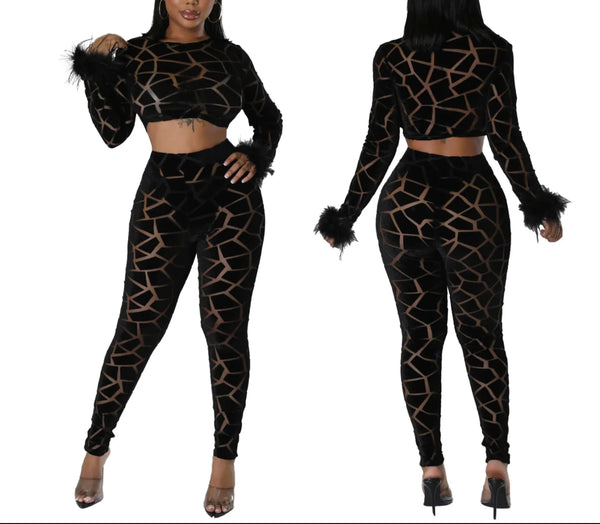 Puzzle Fur Sleeved Set