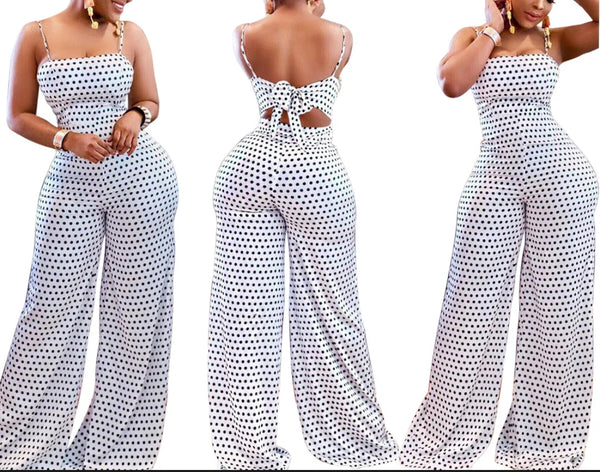 Polka Dot Cami Jumpsuit