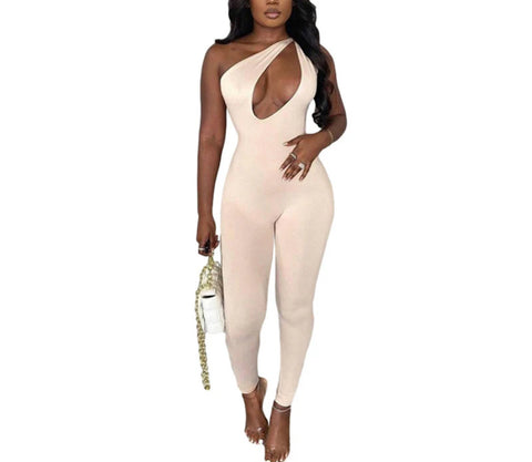 Off Shoulder Sleeveless Jumpsuit