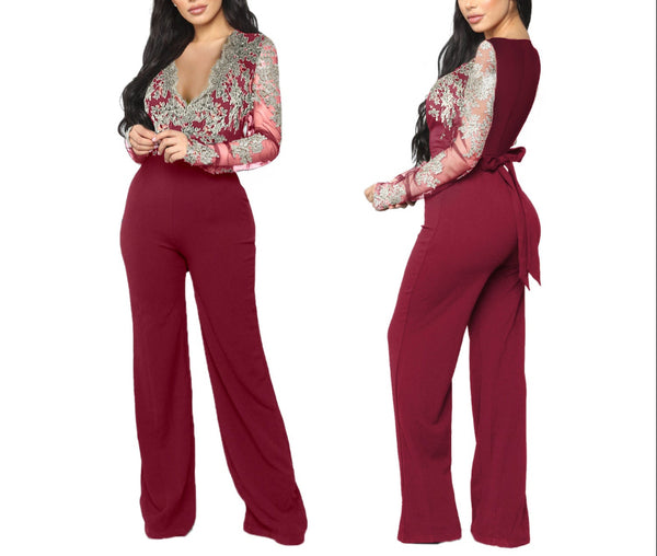 Vintage Wine Jumpsuit