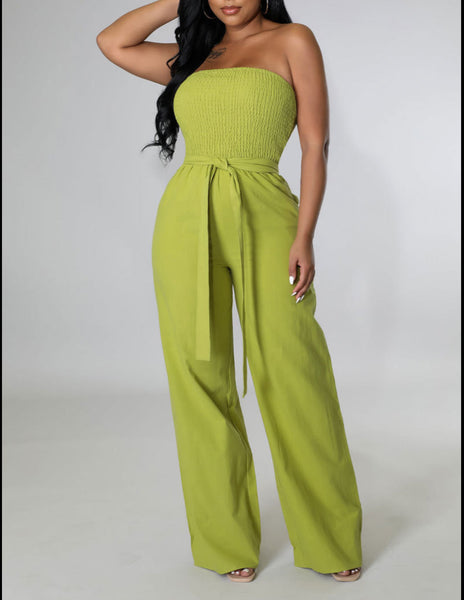 Off Shoulder Drape Jumpsuit