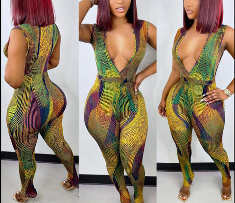 Digital Printed Jumpsuit