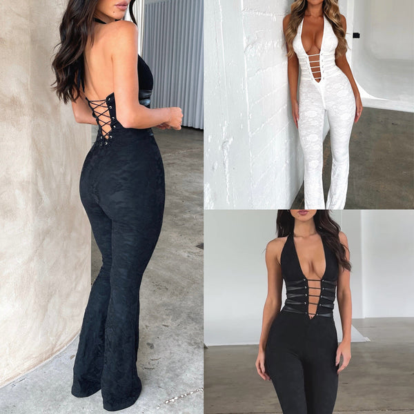 Lace Mesh Jumpsuit