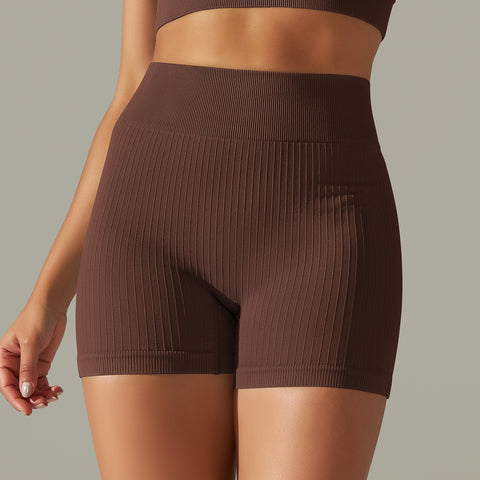 Seamless Knitted Yoga Shorts