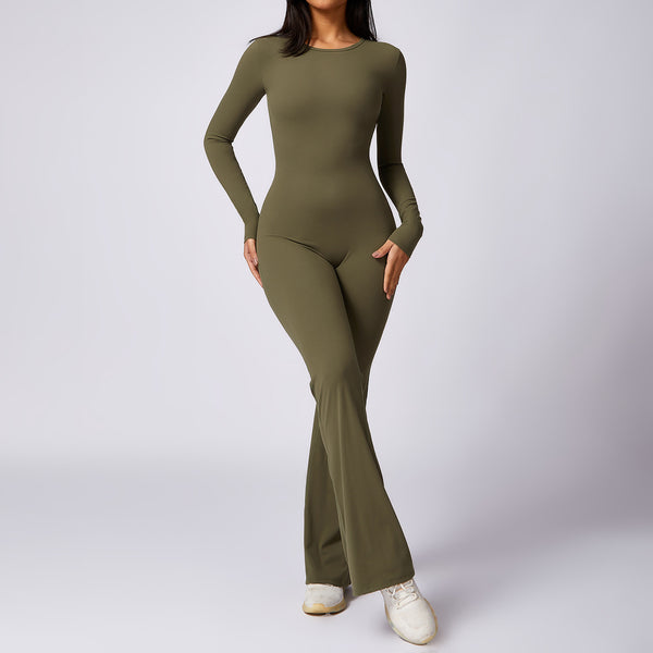 Sleeved Cotton Jumpsuit