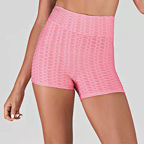 High Waist Honeycomb Shorts