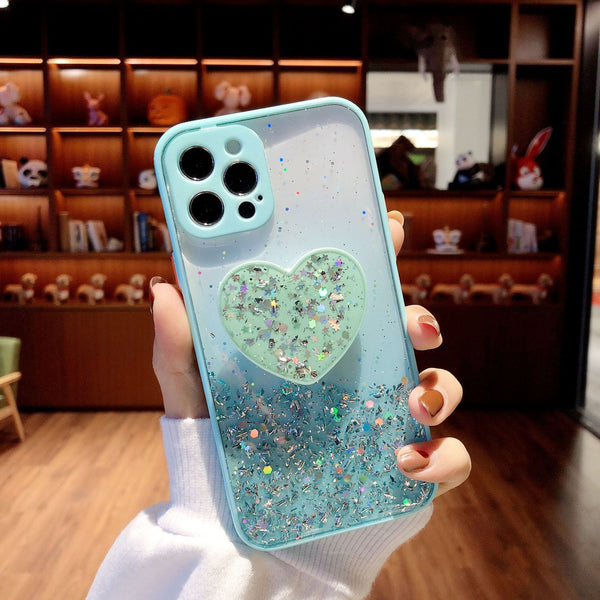 Love Bracket Glitter Case