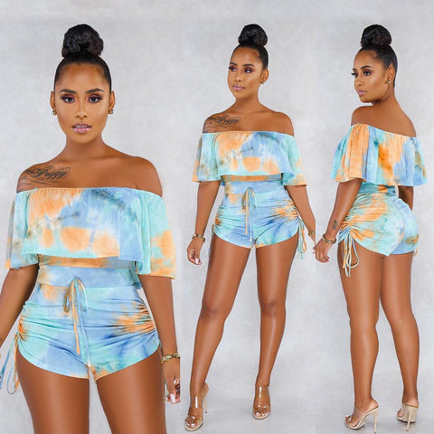 Tie Dye Printed Romper