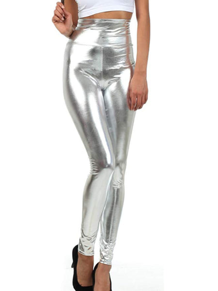 Faux Leather High Waist Pants