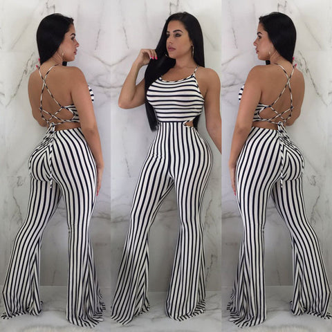 Striped Jumpsuit