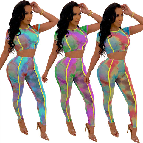 Tie-Dye Shirt & Pants Set