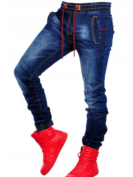 Drawstring Denim Jeans