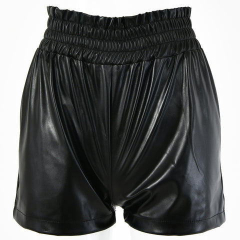 Fashion Faux Leather Shorts