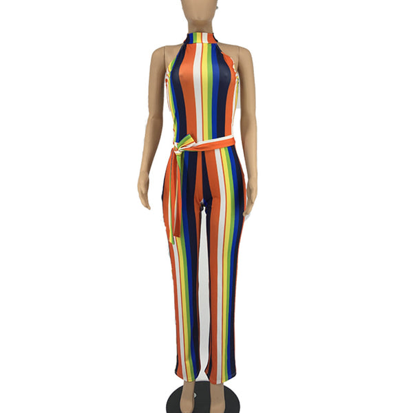 Casual Rainbow Jumpsuit