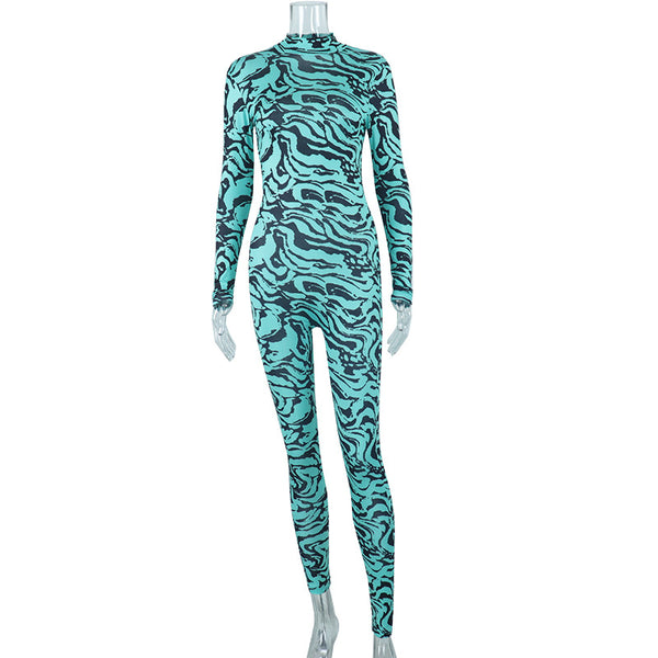 Zebra Printed Jumpsuit