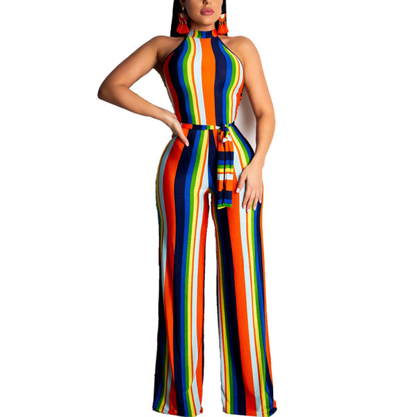 Casual Rainbow Jumpsuit