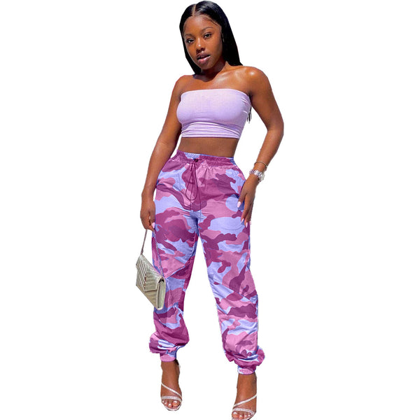 Pink Camouflage Joggers