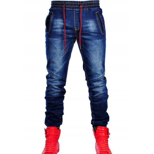 Drawstring Denim Jeans