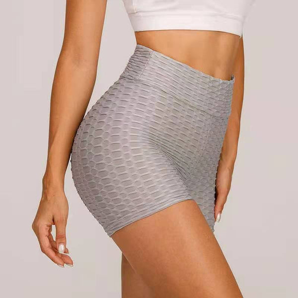 High Waist Honeycomb Shorts