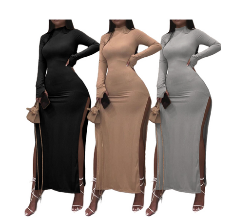 Fashion Bodycon Split Dress