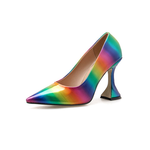 Rainbow Stiletto Heels