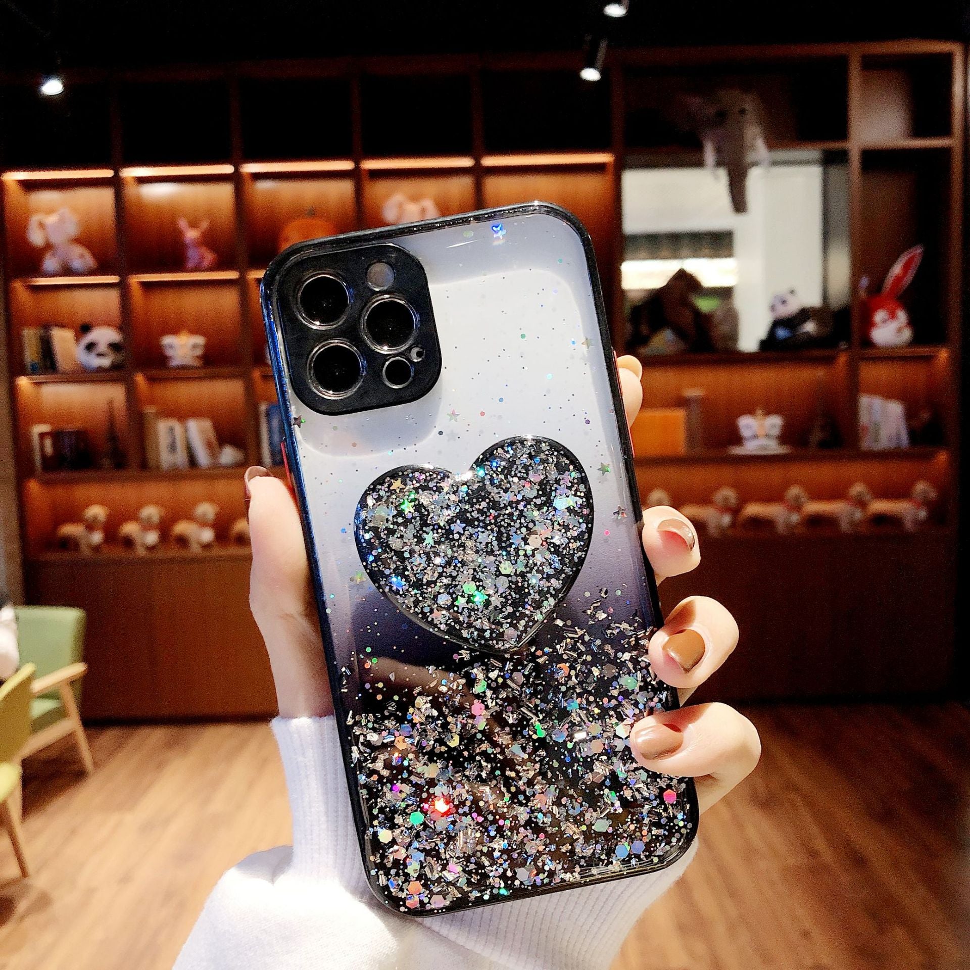 Love Bracket Glitter Case