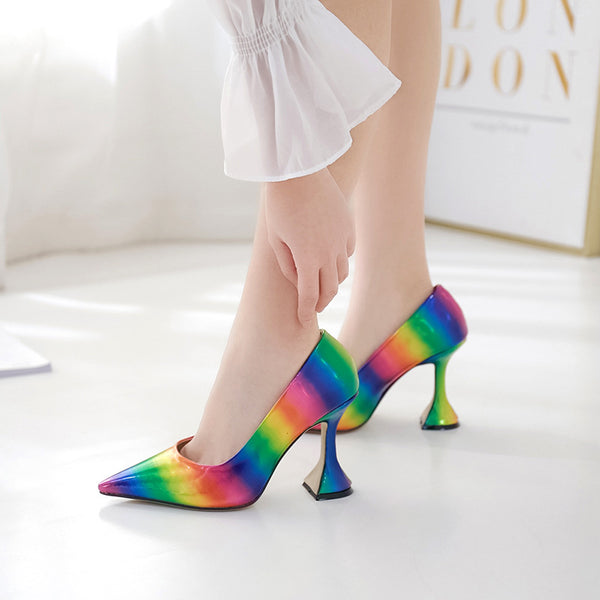 Rainbow Stiletto Heels