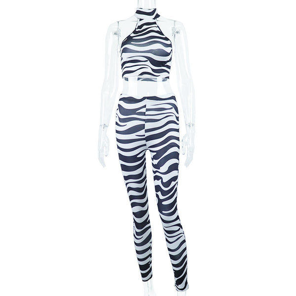 Zebra Printed Matching Set