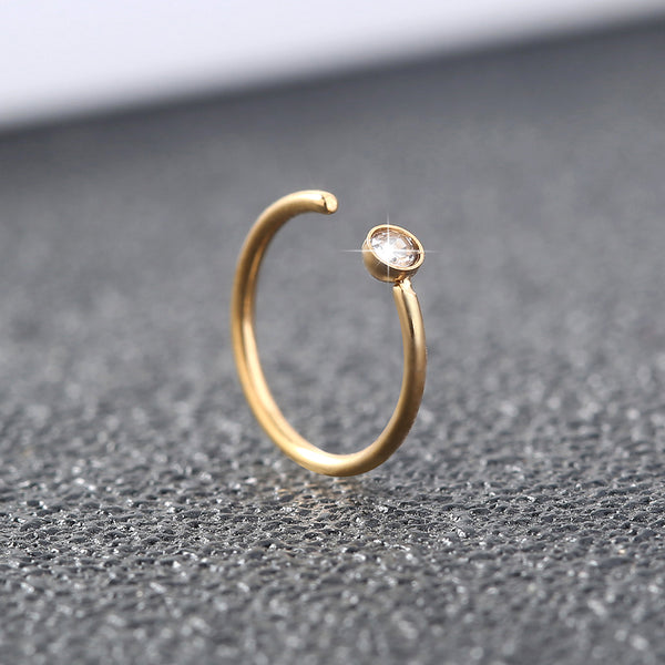 Diamond Gold Nose Ring
