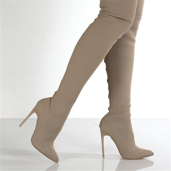 High Heel Knee Boots