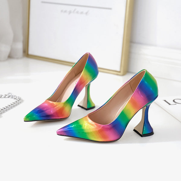 Rainbow Stiletto Heels