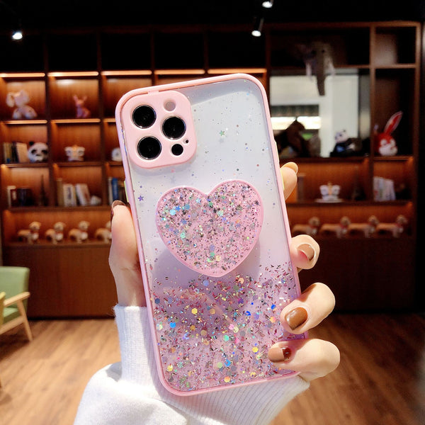 Love Bracket Glitter Case