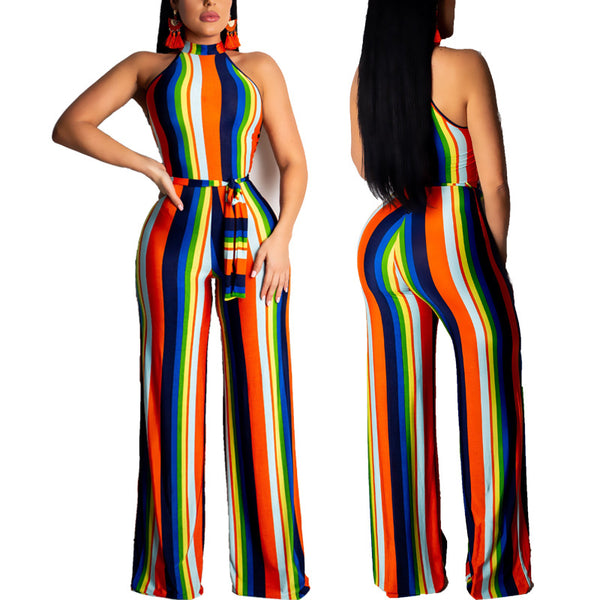 Casual Rainbow Jumpsuit