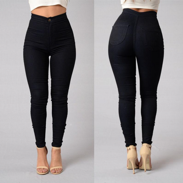 Casual High Waist Jeans