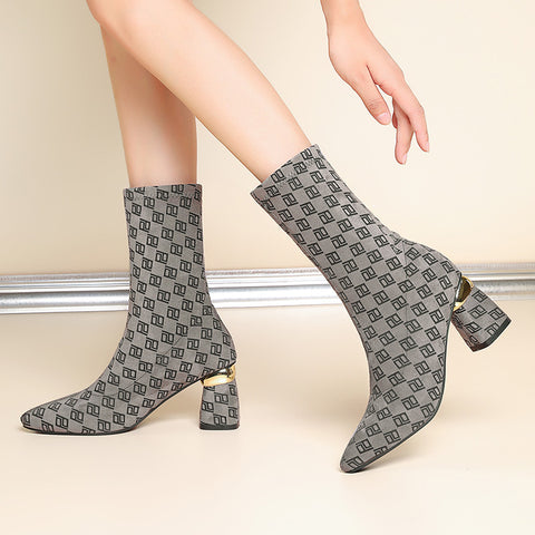 Fashion Classic Knitted Boots